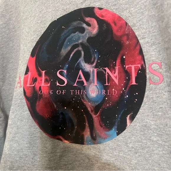 All Saints Gray Sweatshirt small - Picture 10 of 10